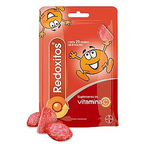 Suplemento Vitamínico Redoxitos Sabor Morango 25 Unidades