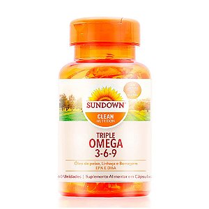 Suplemento Alimentar Sundown Nutrition Triple Omega 3-6-9  60 Cápsulas