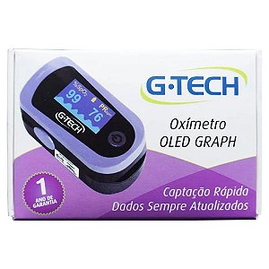 Oxímetro De Dedo G-Tech Oled Graph Adulto