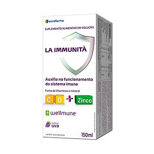 Suplemento Alimentar Líquido La Immunità Sabor Uva 150 ml