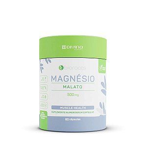 Suplemento Alimentar Bioroots Magnésio Malato 60 Cápsulas