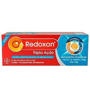 Redoxon Tripla Ação Laranja 10 Comprimidos Efervescentes