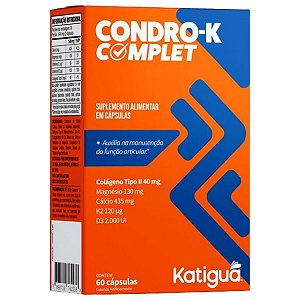 Suplemento Alimentar Condro-K Complet 60 Cápsulas