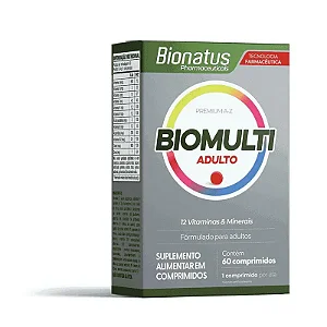 Suplemento Alimentar Bionatus Biomulti  Adulto 60 Comprimidos