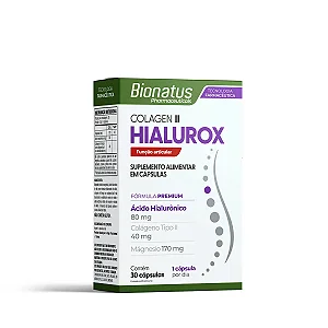Suplemento Alimentar Bionatus  Colagen II Hialurox 30 Cápsulas