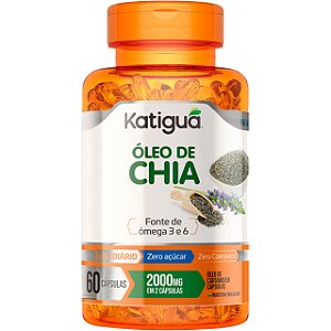 Suplemento Alimentar Óleo De Chia 60 Cápsulas