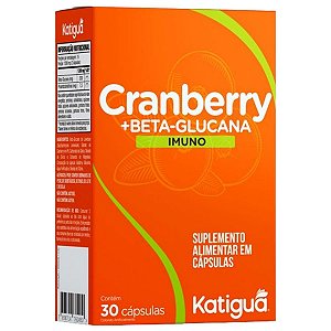 Suplemento Alimentar Cranberry+Beta+glucana Imuno 30 Cápsulas