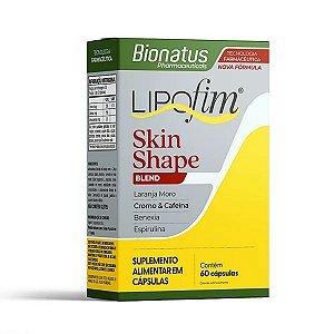 Suplemento Alimentar Bionatus Lipofim Skin Shape 60 Cápsulas