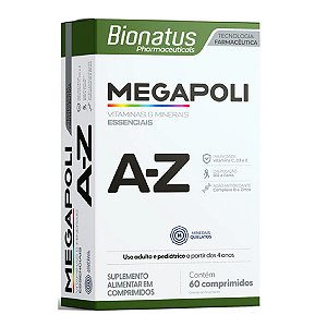 Suplemento Alimentar Bionatus Megapoli A-Z 60 Comprimidos