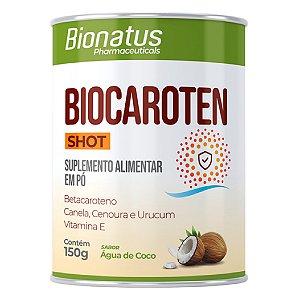 Suplemento Alimentar Em Pó Bionatus Biocaroten Shot Sabor Água De Coco 150g