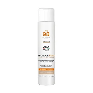 Protetor Solar Facial Ada Tina Biosole Fluid Sun Color Defense FPS 98 - Cor Médio Claro 40ml