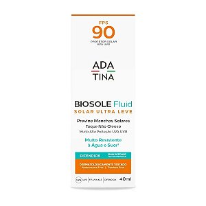 Protetor Solar Facial Ada Tina Anti-Manchas Biosole Fluid FPS 90 40ml