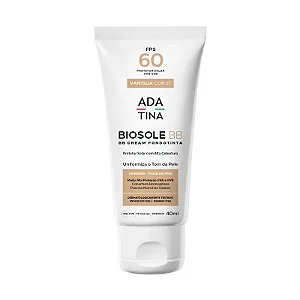 Protetor Solar Facial Ada Tina Biosole BB FPS 60 - Cor Vaniglia 40ml