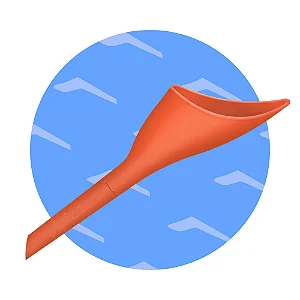 Funil Urinário Reutilizável Pipizito Laranja