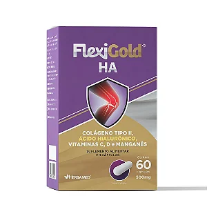 Suplemento Alimentar Herbamed FlexiGold HA 60 Cápsulas
