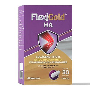 Suplemento Alimentar Herbamed 500mg Flexigold HA 30 Cápsulas