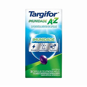 Suplemento Alimentar Targifor Imunidade A-Z Sabor Baunilha 30 Cápsulas Gelatinosas Moles