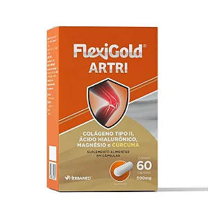Suplemento Alimentar Flexigold Artri 500mg Herbamed 60 Cápsulas