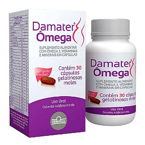 Suplemento Alimentar Damater Ômega 30 Cápsulas Moles