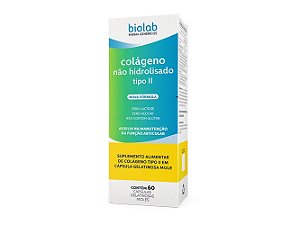 Suplemento Alimentar Biolab Colágeno Não Hidrolisado Tipo II 60 Cápsulas Gelatinosas Moles