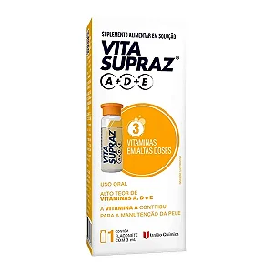 Suplemento Alimentar Líquido Vita Supraz A+D+E 1 Flaconete Com 3ml
