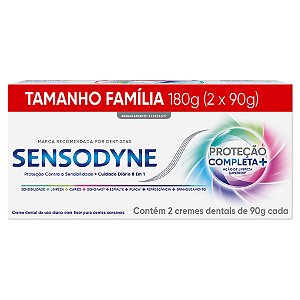 Creme Dental Sensodyne Proteção Completa + Promopack Com 2 Unidades De 90g Cada