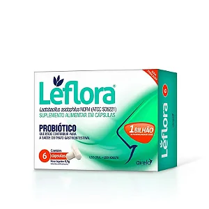 Suplemento Alimentar Leflora Lactobacillus 6 Cápsulas
