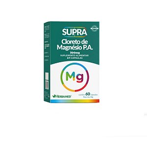 Suplemento Alimentar Herbamed Supra Cloreto De Magnésio P.A 60 Cápsulas