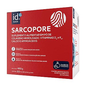 Suplemento Alimentar  Em Pó Sarcopore Biolab Sabor Tangerina 30 Sachês