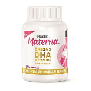 Suplemento Alimentar Nestlé Materna Ômega 3 DHA 30 Cápsulas Gelatinosas