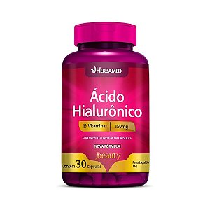 Suplemento Alimentar Herbamed Beauty Ácido Hialurônico 30 Cápsulas
