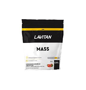 Suplemento Alimentar Lavitan Mass Proteínas + Carboidrato Sabor Morango 2,560kg