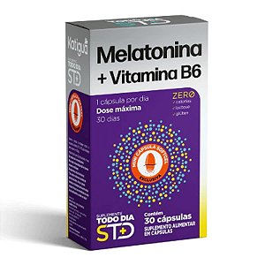 Suplemento Alimentar Katigua Melatonina + Vitamina B6 30 Cápsulas