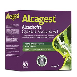 Suplemento Alimentar Airela Alcagest Alcachofra 80 Cápsulas Duras