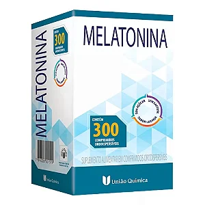 Suplemento Alimentar União Quimica Melatonina Sabor Laranja 300 Comprimidos