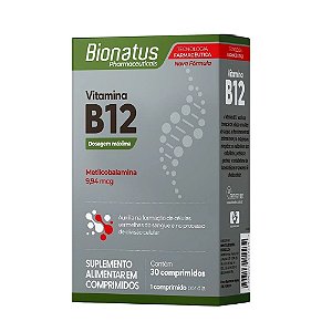 Suplemento Alimentar Vitamina B12 Bionatus 30 Comprimidos