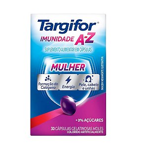 Suplemento Alimentar Targifor Imunidade A-Z Mulher 30 Cápsulas