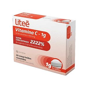 Suplemento Alimentar Vitamina C 1G Liteé 30 Comprimidos