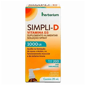 Suplemento Alimentar Em Spray Simpli-D 1000UI 20ml