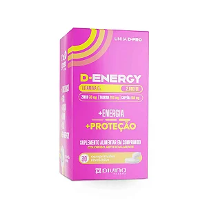 Suplemento Alimentar D-Energy 30 Comprimidos