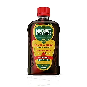 Suplemento Alimentar Biotônico Fontoura Sabor Morango 400ml