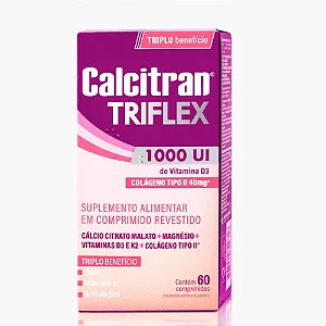 Suplemento Alimentar Calcitran Triflex 1000UI 60 Comprimidos