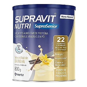 Suplemento Alimentar Supravit Nutri Sabor Baunilha 800g