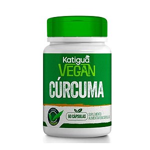 Suplemento Alimentar Vegan Cúrcuma Katiguá 60 Cápsulas