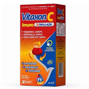 Vitaxon C Imuno Tripla Ação 30 Comprimidos Revestidos