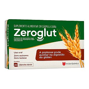 Suplemento Alimenta Zeroglut 348.000 PPI 20 Cápsulas Duras
