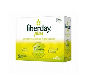 Suplemento Alimentar Em Pó Fiberday Plus 30 Sachês de 9g Cada