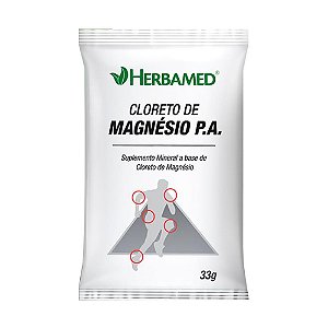 Suplemento Alimentar Cloreto de Magnésio P.A. em Pó Com 1 Sachê Herbamed 33g