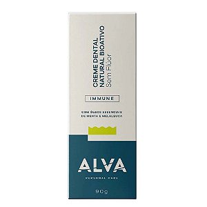 Creme Dental Alva Immune Natural Bioativo Sem Flúor 90g