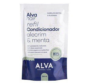 Refil Condicionador Alecrim E Menta Alva Hair 250ml